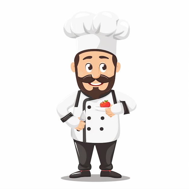 chef restaurante vector cocina cocinero sombrero comida símbolo de icono profesional señal de ilustración