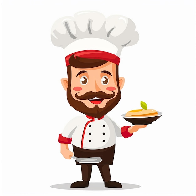 chef restaurante vector cocina cocinero sombrero comida símbolo de icono profesional señal de ilustración