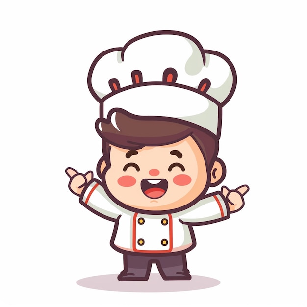 chef restaurante vector cocina cocinero sombrero comida símbolo de icono profesional señal de ilustración