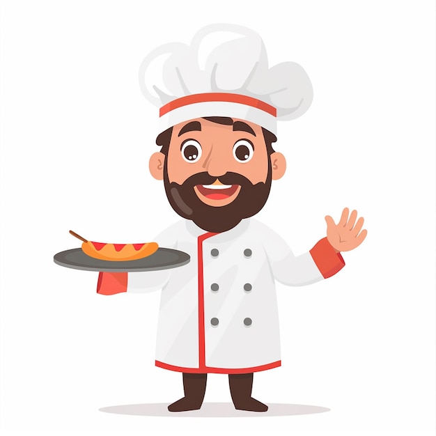 chef restaurante vector cocina cocinero sombrero comida símbolo de icono profesional señal de ilustración