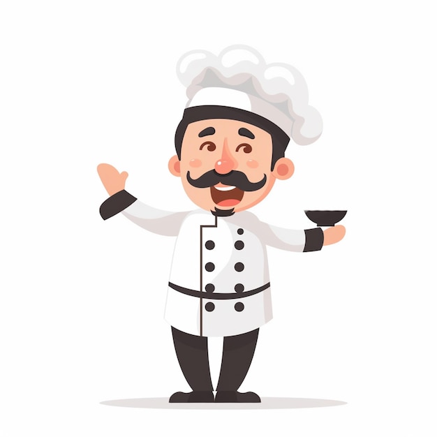 chef restaurante vector cocina cocinero sombrero comida símbolo de icono profesional señal de ilustración