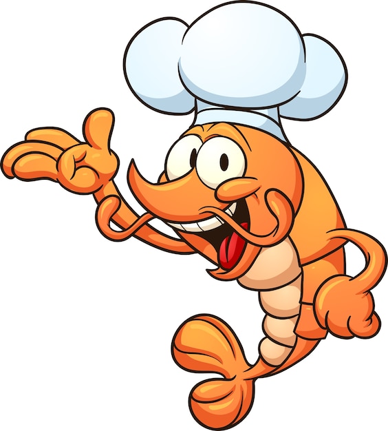 Vector chef_shrimp