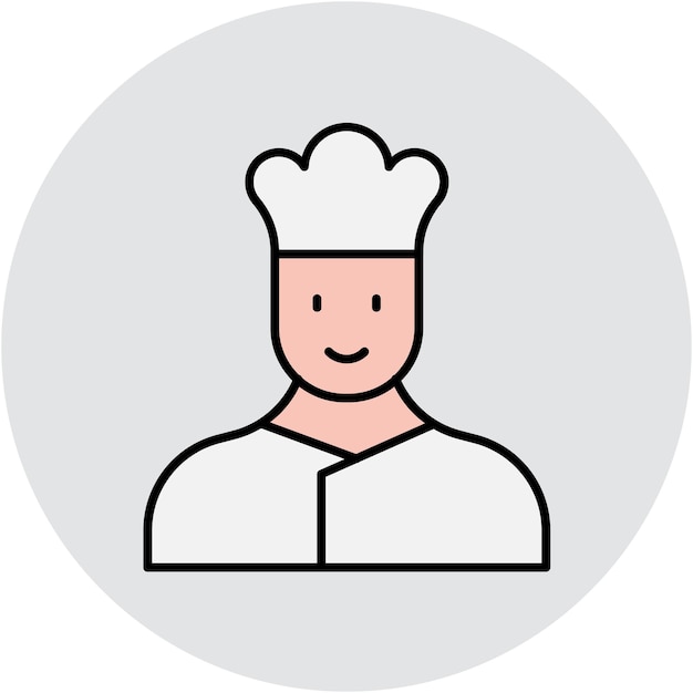 un chef con un sombrero de chef en la cabeza