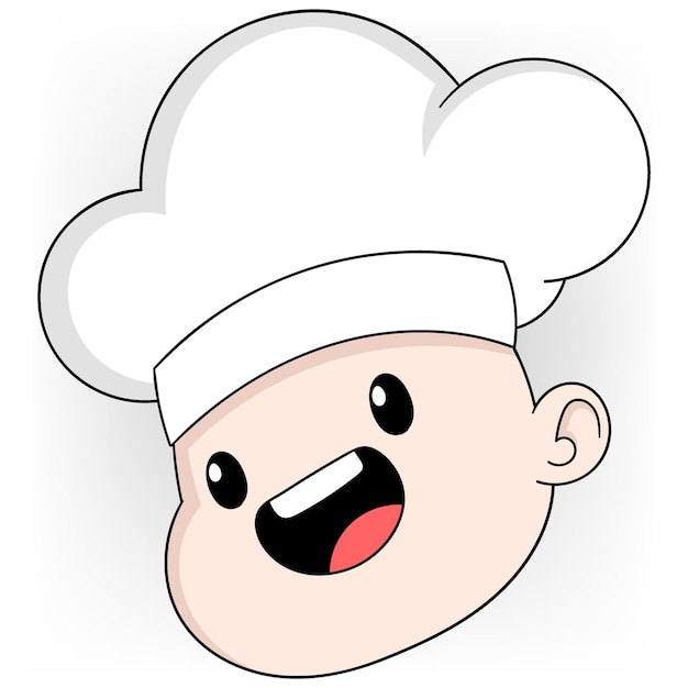 chef usando sombrero para cocinar