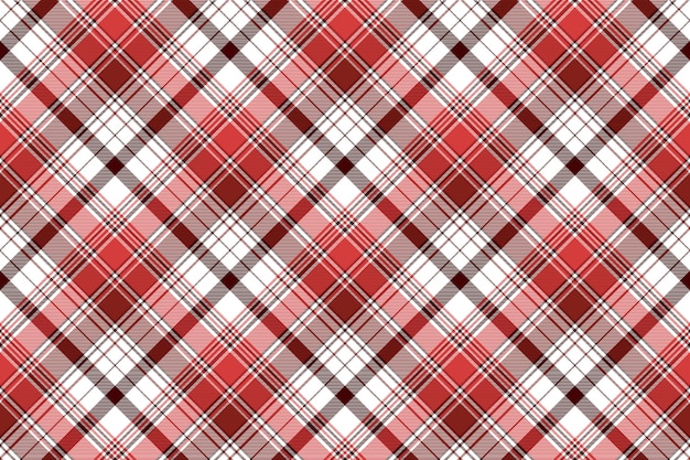 Cheque abstracto rojo textil de patrones sin fisuras