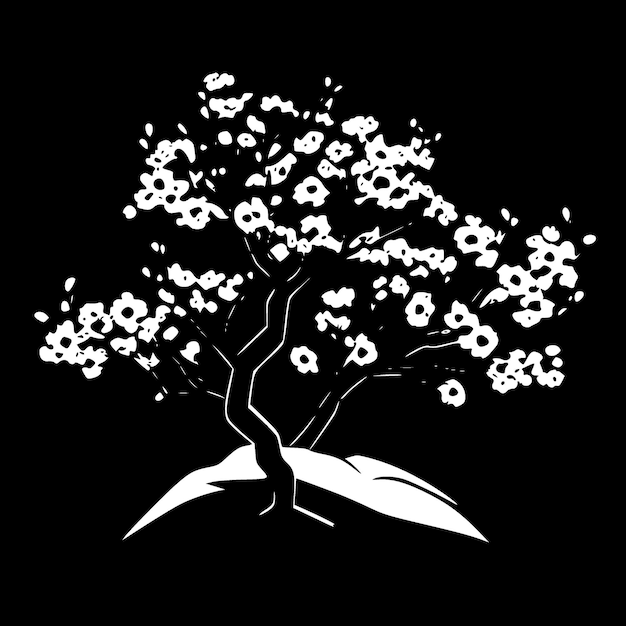 Vector cherry blossom logotipo vectorial de alta calidad ilustración vectorial ideal para el gráfico de camiseta