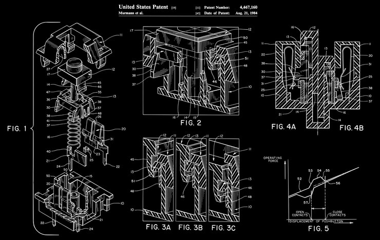Vector cherry mx keyboard switch poster print computer lab art programmer regalo hardware wall art