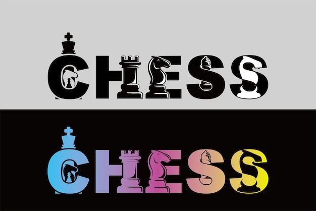 Chess Logo Design with Chess Pieces