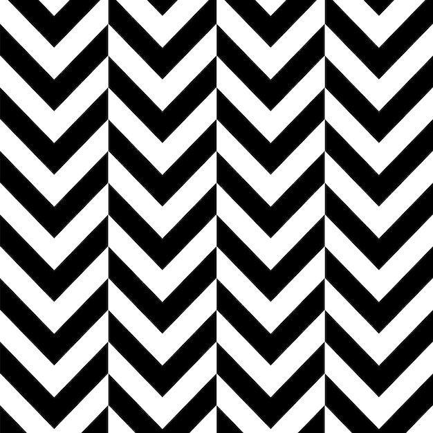 Vector chevron alternates ilustración vectorial de patrón sin costuras en blanco y negro