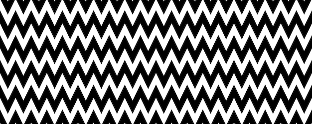 Chevron de patrones sin fisuras Fondo de espiga blanco negro Repetición de textura en zig zag