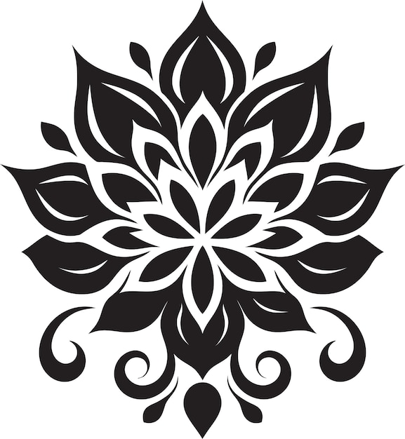 Chic Noir Petal Ballet Vectorized Blooms (flores vectorializadas de los pétalos de Chic Noir)