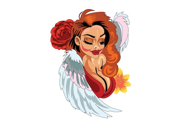 La chica con las alas