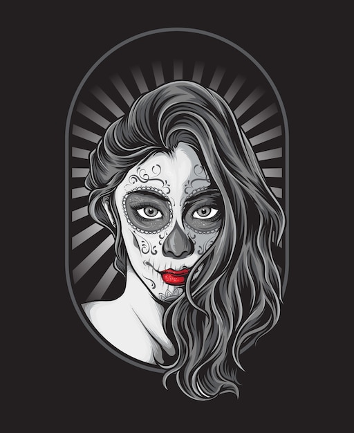 Chica calavera de azúcar