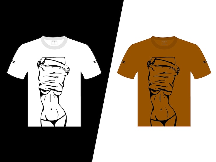 Vector la chica cambia el diseño vectorial de su vestido