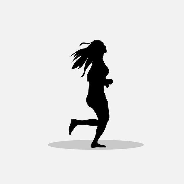 Chica corriendo vector png