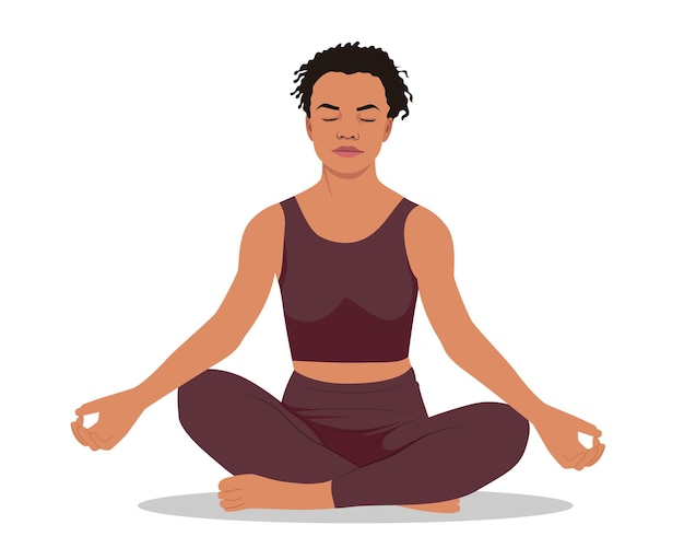 Chica sexy joven haciendo ejercicio de yoga para una buena salud