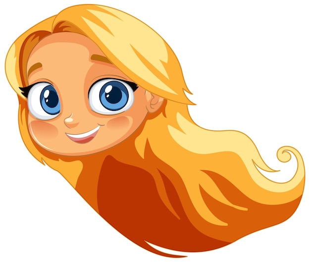 La chica sonriente con el pelo rubio