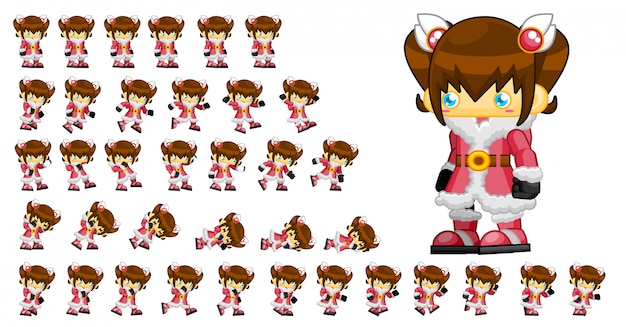 Chica trepadora de hielo Juego Sprites