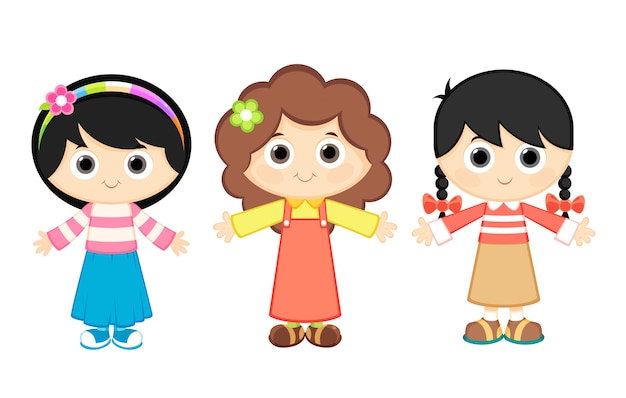 Chicas de dibujos animados