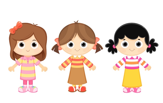 Chicas de dibujos animados