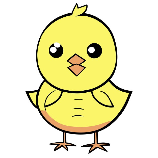 Vector chick flick para colorear aventura página vectorial gratuita para niños