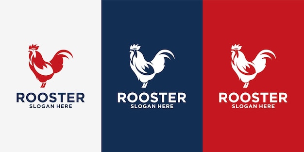 Chicken farm logo design rooster logo para amantes de las aves de corral piezas de pollo y otros