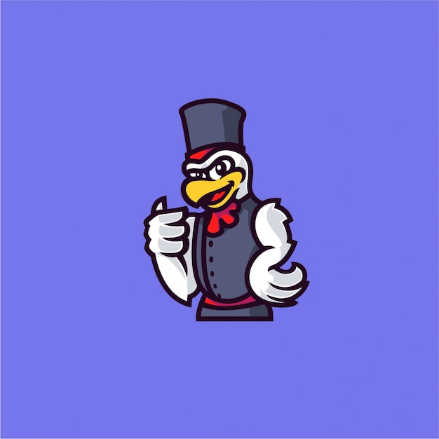 Chicken Man Mascot