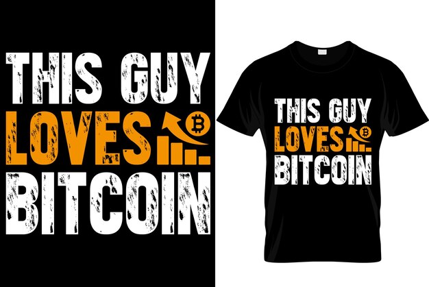 Este chico ama el mejor diseño de camiseta de bitcoin de bitcoin