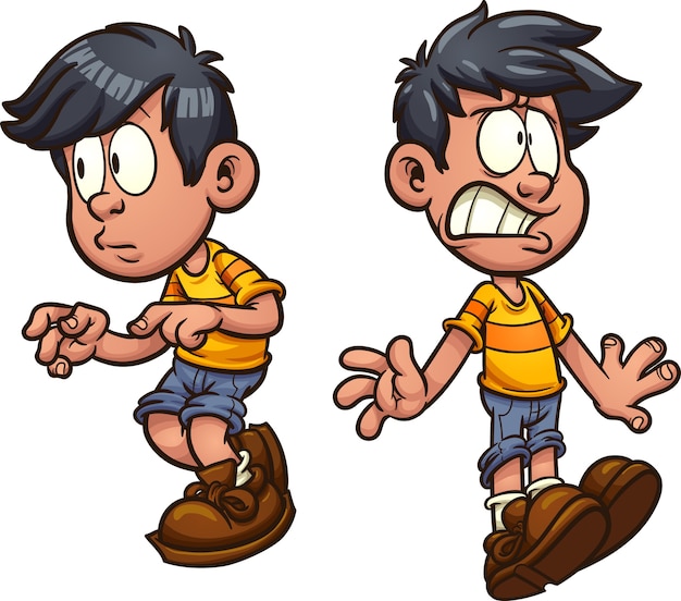 chico de dibujos animados
