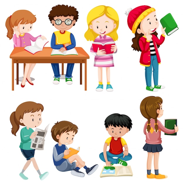 Chicos y chicas realizando diferentes actividades.
