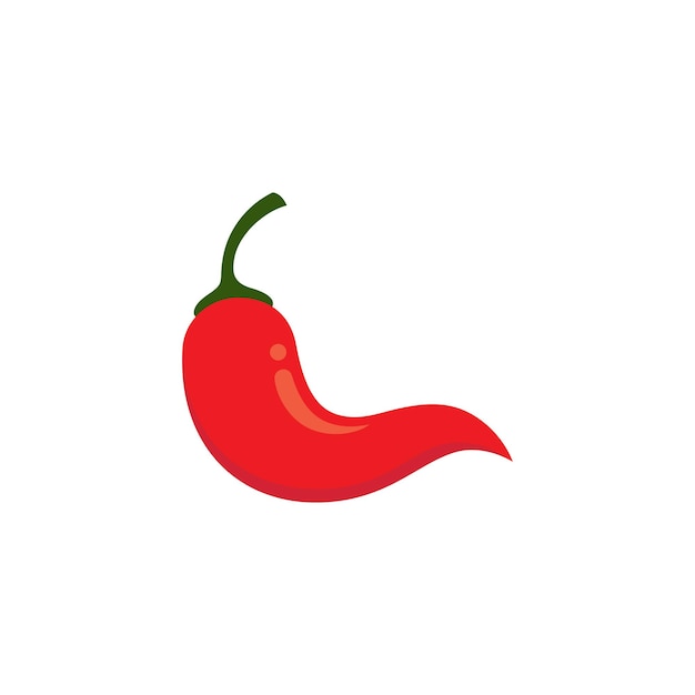 Chili logo vector plantilla de símbolo de comida picante