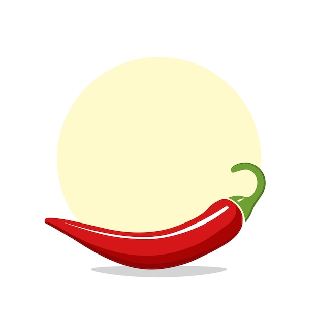 Chili pepper icono plano ilustración aislada