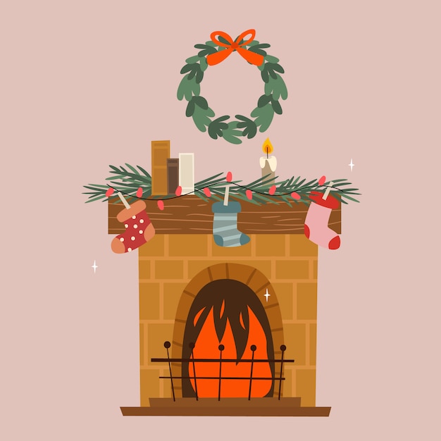 Chimenea de navidad