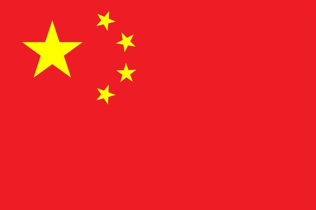 Vector china flag