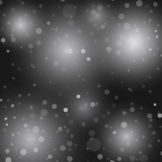 Chispa chispeante partícula de polvo mágico Efecto Bokeh Chispas blancas estrellas brillan vector de luz de flash