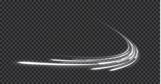 Las chispas blancas brillantes de la onda en espiral imitan la salida de aire frío del aire acondicionado