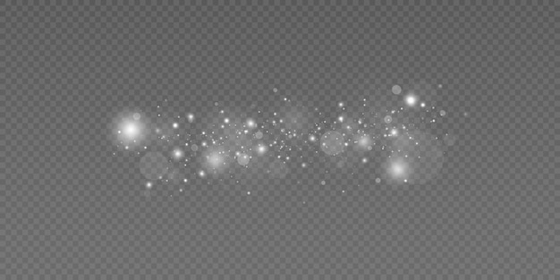 Chispas blancas y brillo especial efecto de luz Efecto de luz resplandor