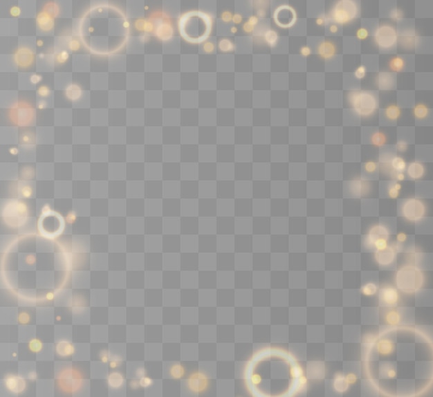 Las chispas brillan con luz hermosa brillante Vector sobre fondo transparente Patt abstracto de Navidad