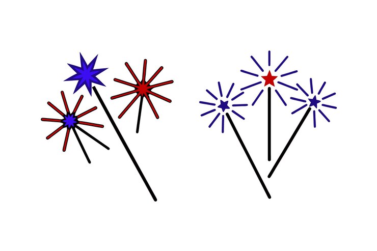 Vector las chispas patrióticas