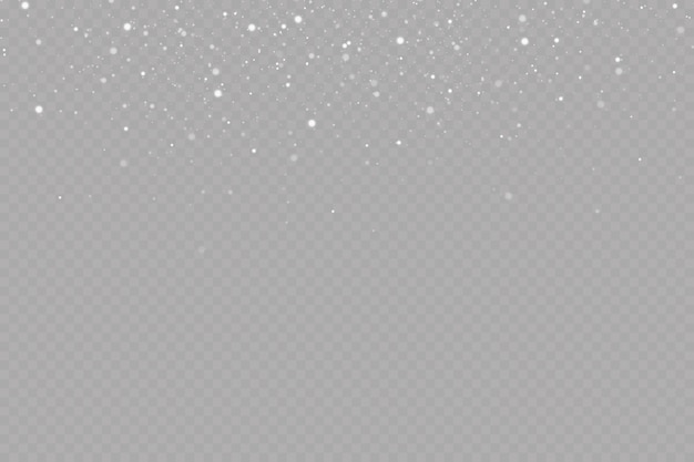Las chispas de polvo y las estrellas brillan con una luz especial Efecto de luz navideña Partículas brillantes