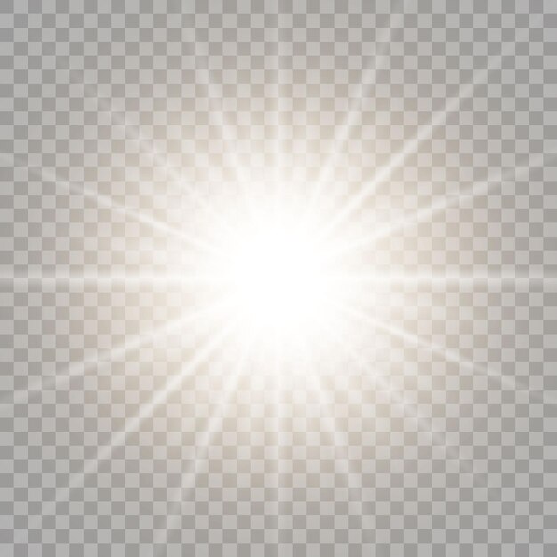 Las chispas de polvo y las estrellas doradas brillan con una luz especial. Efecto de luz. Nieve. Vector. Resumen de Navidad. Concepto mágico