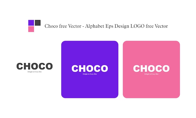 Choco vector libre alfabeto Eps diseño LOGO vector libre