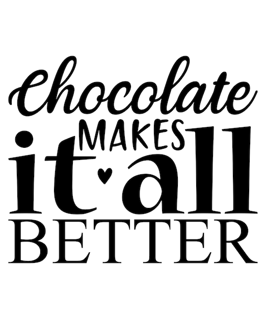 El chocolate lo hace todo mejor Abstracto envuelto en chocolate Logotipo continuo de una sola línea arte mano