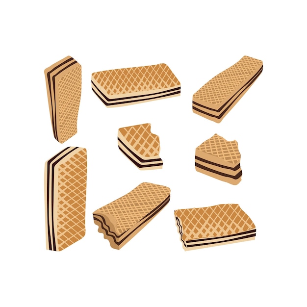 chocolate wafer set wafer crispy wafers pattern