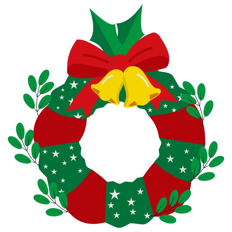 Vector chrismast wheart (en inglés)