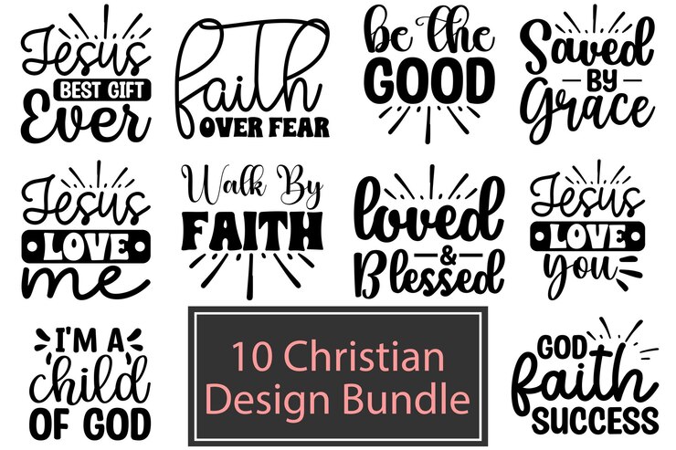 Christian SVG Bundle de diseño
