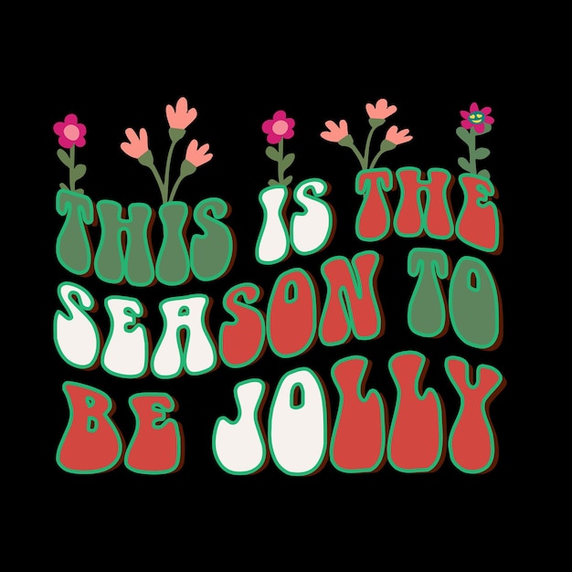 Christmas Retro SVG Mejor diseño de camiseta, feliz Navidad, camiseta de tipografía Vector Premium