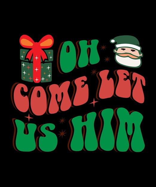 Christmas Retro SVG Mejor diseño de camiseta, feliz Navidad, camiseta de tipografía Vector Premium