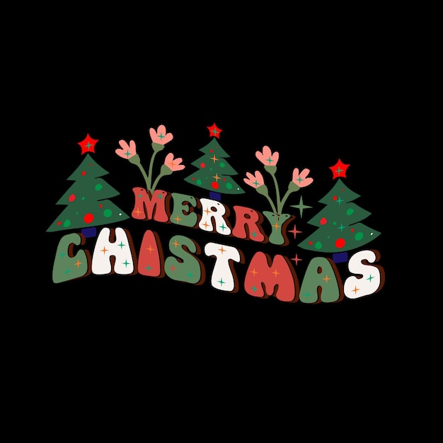 Christmas Retro SVG Mejor diseño de camiseta, feliz Navidad, camiseta de tipografía Vector Premium