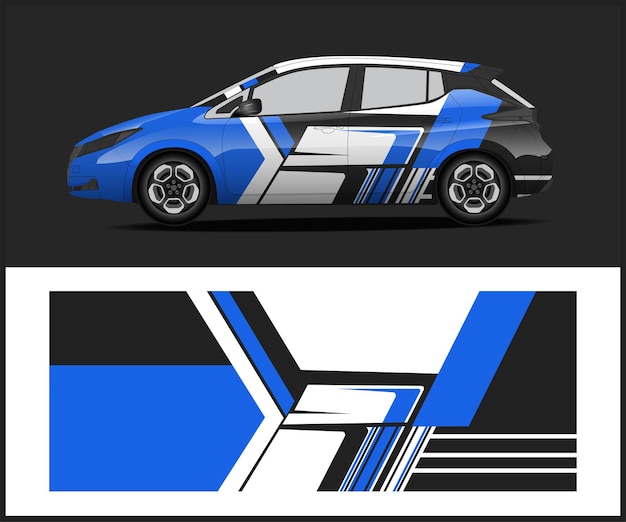 Chrome Wrap Design Graphics con diseño de envoltura de automóvil vectorial